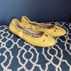 Sam Edelman Pale yellow flat Size 9 New Never Worn Without Box